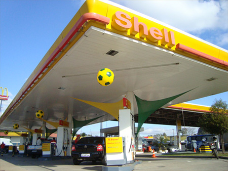 Decoração de postos de gasolina copa do mundo Decoração de postos de gasolina copa do mundo